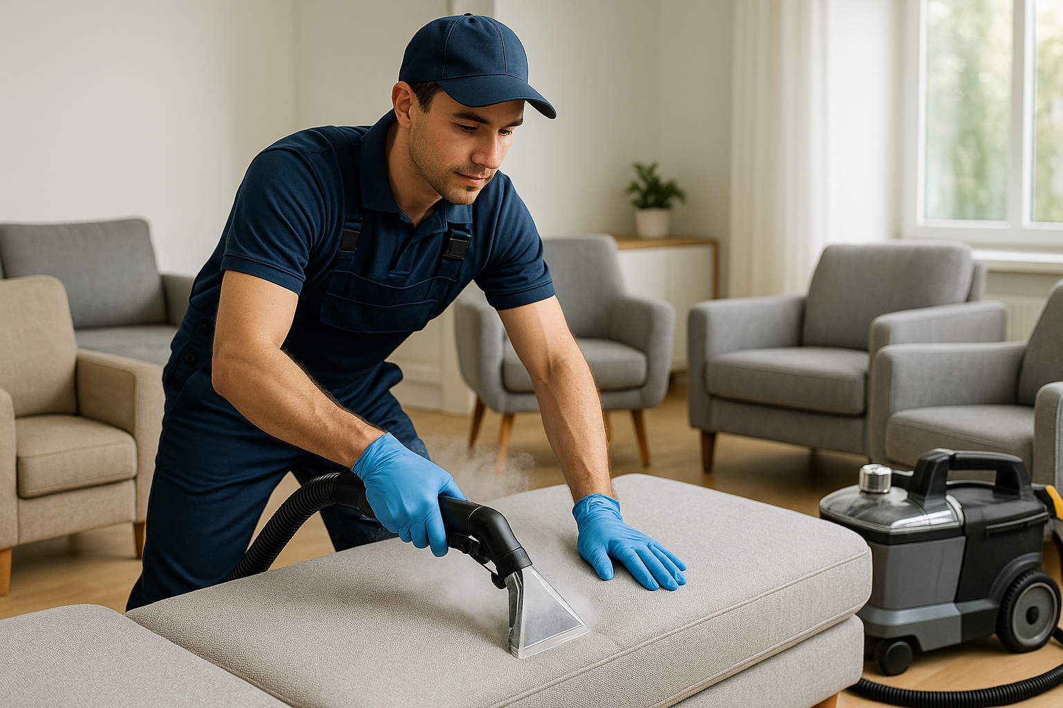 il servizio si basa sulla pulizia della tappezzeria togli il logo non va bene